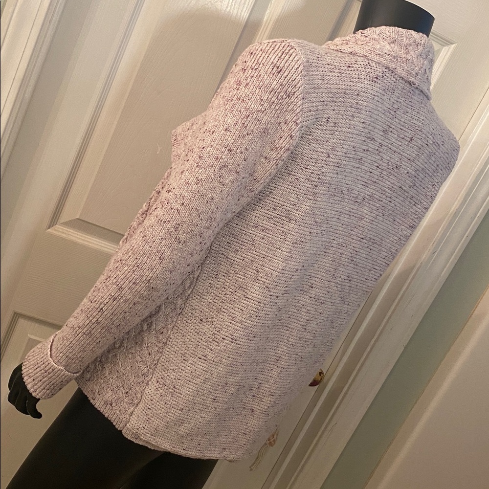 Knox Rose Women's Light Pink Purple Cardigan Sweater - Picture 6 of 10